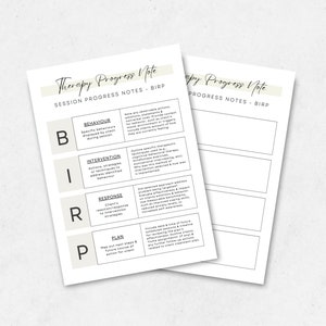 Therapy Progress Note Template: 7-Page Psychotherapy Forms (PDF)