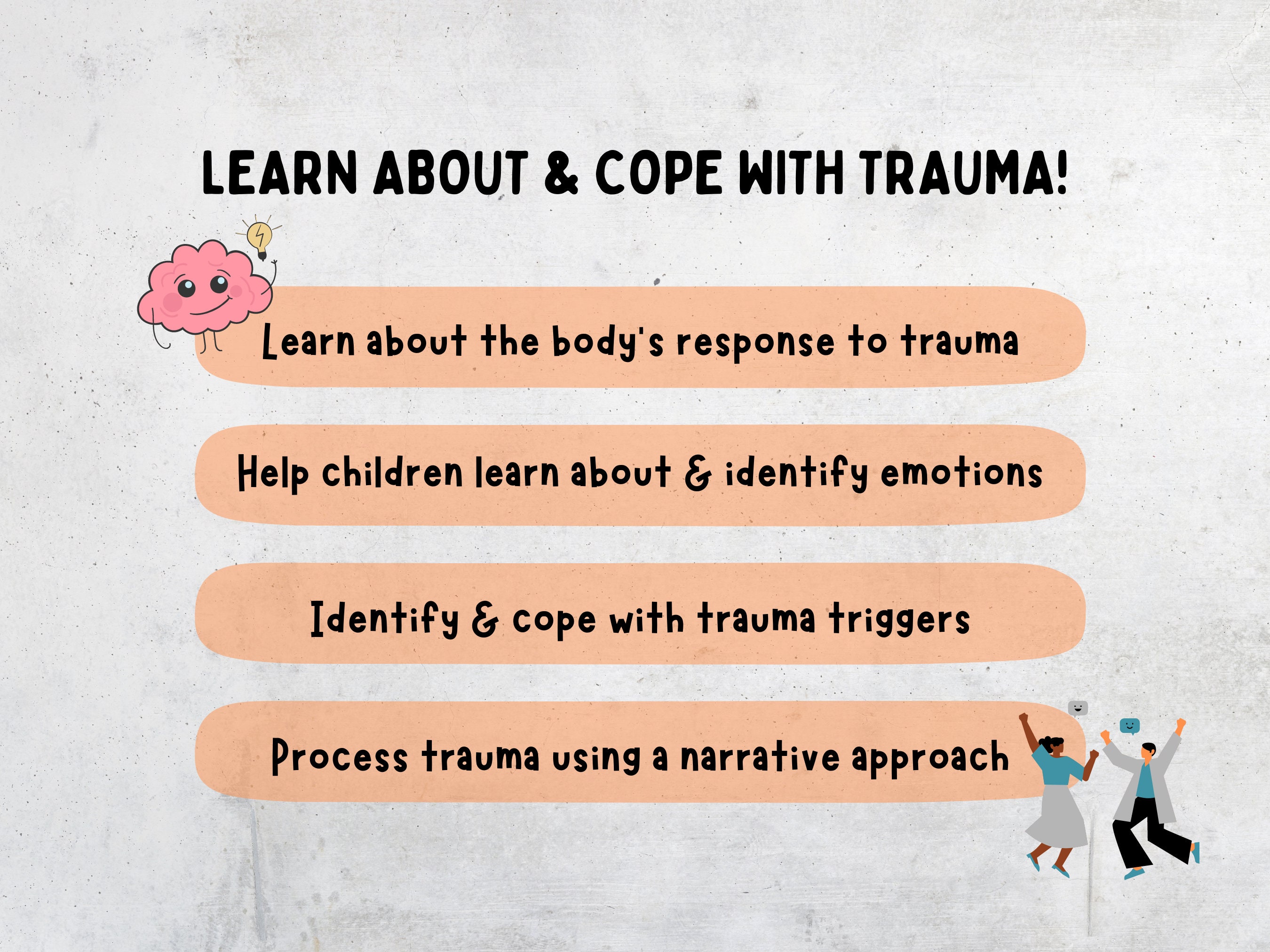 Trauma PTSD Worksheets for Kids Kids Trauma Therapy Cards & PTSD Coping
