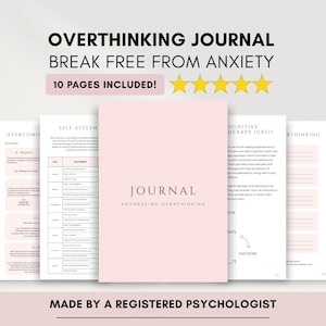 Overthinking Journal for Stress Management
