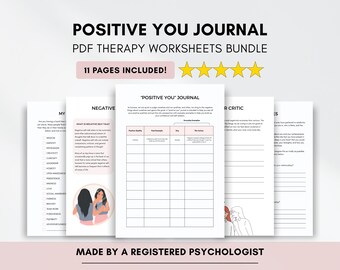 Positive You Journal for Identifying Inner Critic & Overcoming Negative Self-Talk
