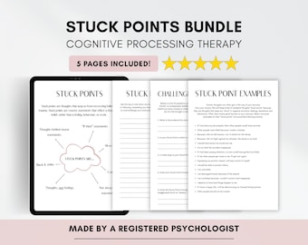 Traumawerkbladen CPT: vastgelopen punten, triggers, PTSD (afdrukbaar en invulbaar)