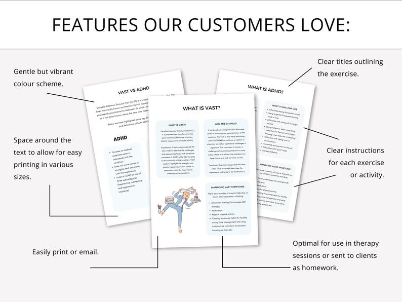 ADHD Worksheets Complete Bundle