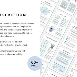 ADHD Worksheets Mega Bundle