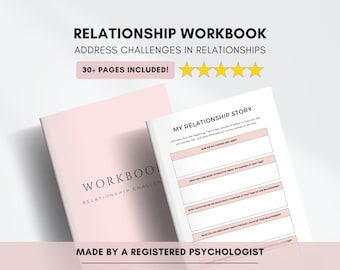 Relationship Workbook for Couples to Improve Communication Skills & Explore Boundaries