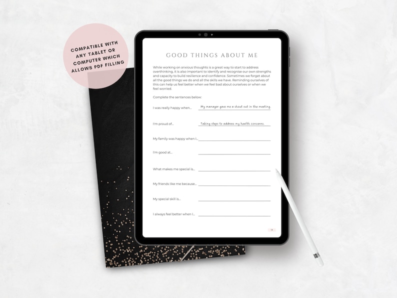 Overthinking Journal for Stress Management