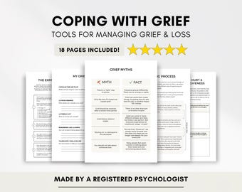 Werkbladen rouw en verlies, therapiehulpmiddelen voor het omgaan met rouw: bronnen voor therapeuten (afdrukbaar en invulbaar)