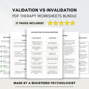 Bestätigungs- und Invalidierungs-Arbeitsblätter, Gesunde Beziehungen (Digitaler Download)