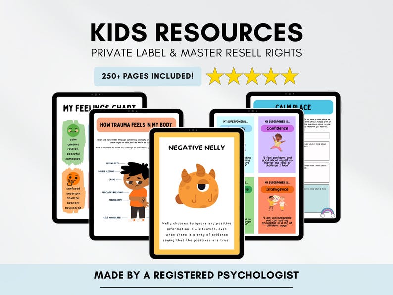 Kids Therapy Digital Product Resell Bundle with Full Private Label Rights
