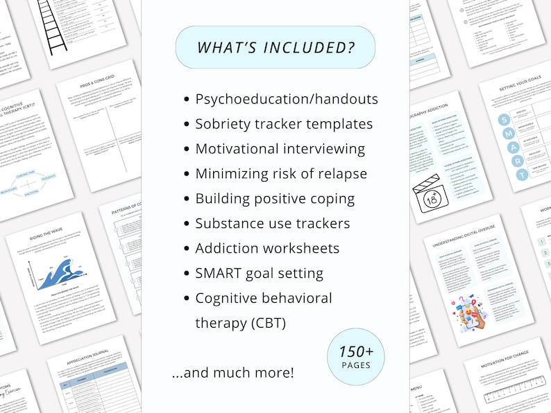 Addiction Recovery Thinking Worksheet.pdf Addiction Recovery Worksheets: Therapist Resource Complete Bundle (PDF ...