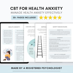 Feuilles de travail de TCC sur l'anxiété liée à la santé : capacités d'adaptation, identification des déclencheurs (imprimables et à remplir)
