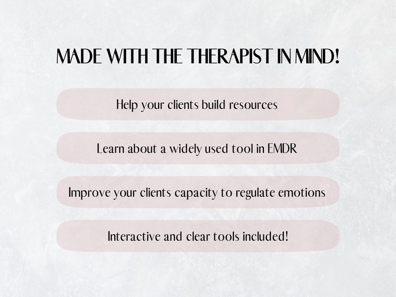 EMDR Therapy Worksheets Bundle With Calm Place Meditation (PDF Digital ...