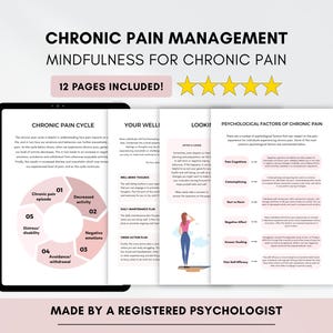 Werkbladen voor chronische pijnbeheersing met copingvaardigheden en mindfulness (digitale pdf-download)