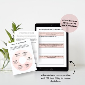 Boundary Setting Worksheets Bundle