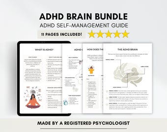 ADHD Worksheets Bundle: Executive Functioning, Teens & Adults (Digital Download)
