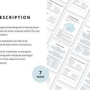 Fight Flight Freeze Fawn Response Worksheet Bundle, Therapist Resource ...