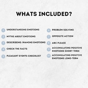 DBT Emotional Regulation Worksheets Bundle: Therapy Tools (PDF Digital ...