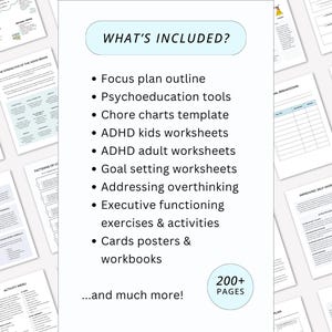 ADHD Worksheets Complete Bundle