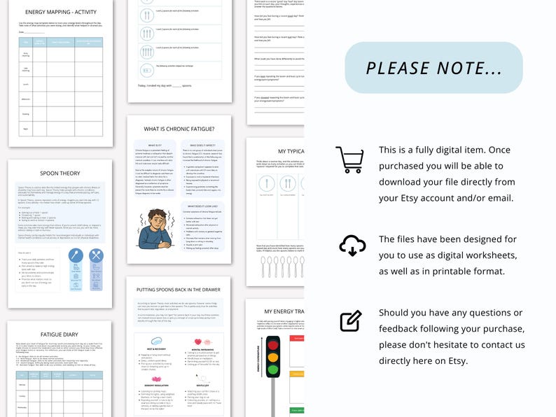 Chronic Fatigue Therapy Worksheets with Fatigue Diary