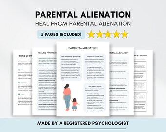 Parental Alienation Therapy Handouts for Education & Healing (PDF Digital Download)