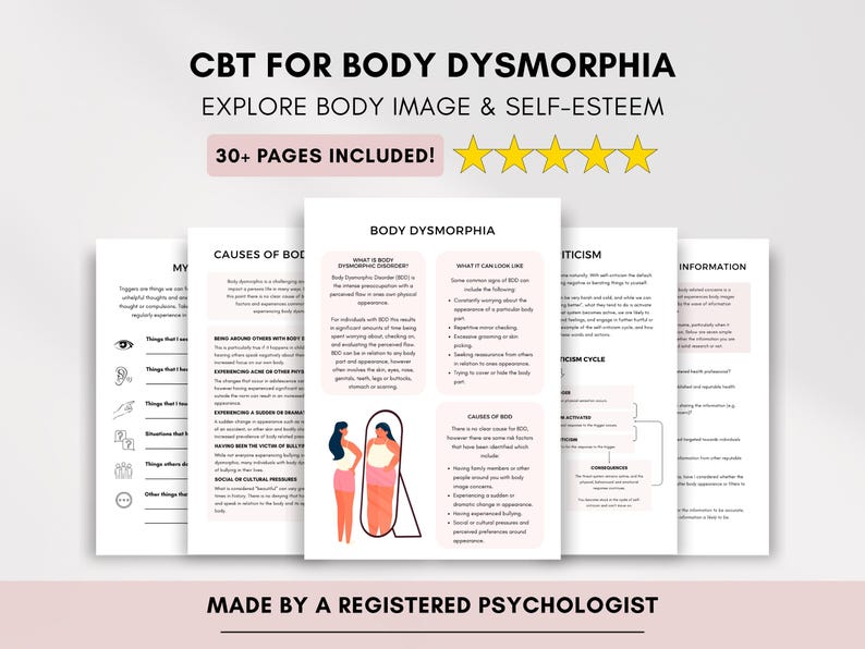 CBT for Body Dysmorphia Worksheets