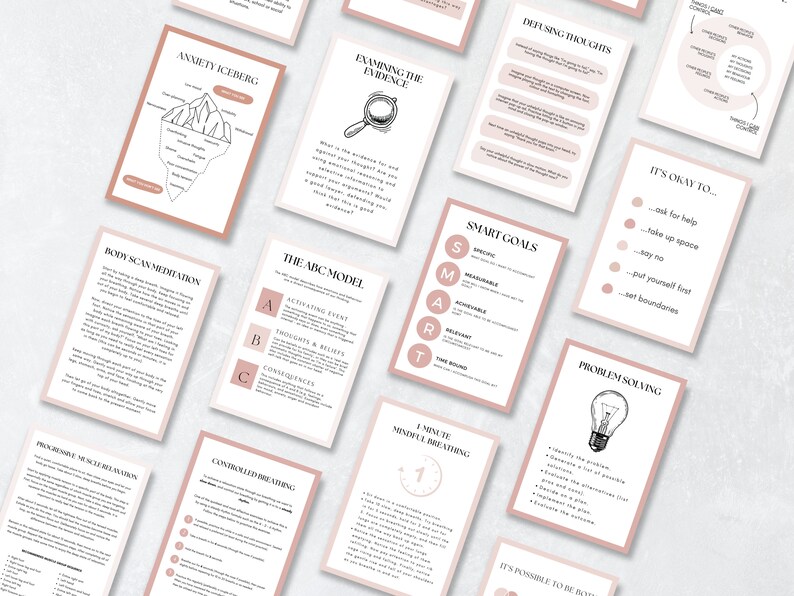 Anxiety Coping Skills Cards