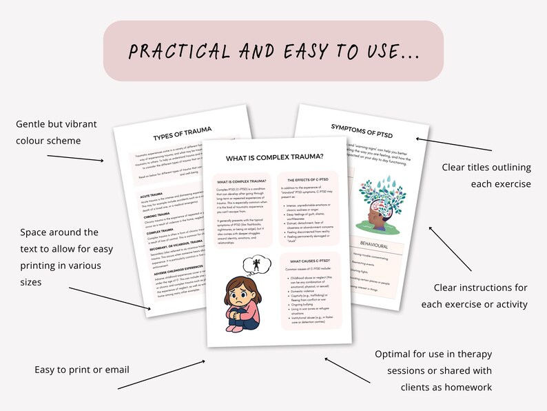 Complex Trauma Worksheets with Trauma Iceberg
