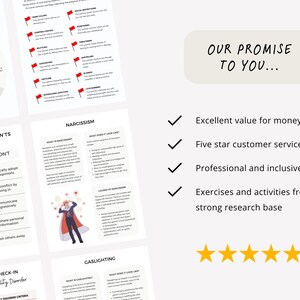 Narcissist Education Worksheets for Understanding Narcissism and Gaslighting in Relationships