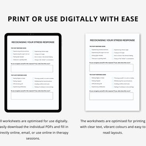 Fight Flight Freeze Fawn Response Worksheet Bundle, Therapist Resource ...