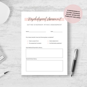 Eating Disorder Checklist.pdf CBT Eating Disorder Worksheets: Therapy Handouts (printable & Fillable ...