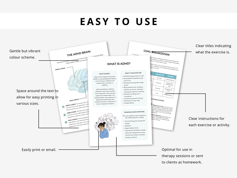 ADHD Worksheets Mega Bundle