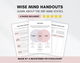 Material educativo de Wise Mind sobre TCD: Herramientas de asesoramiento terapéutico (Descarga digital en PDF)
