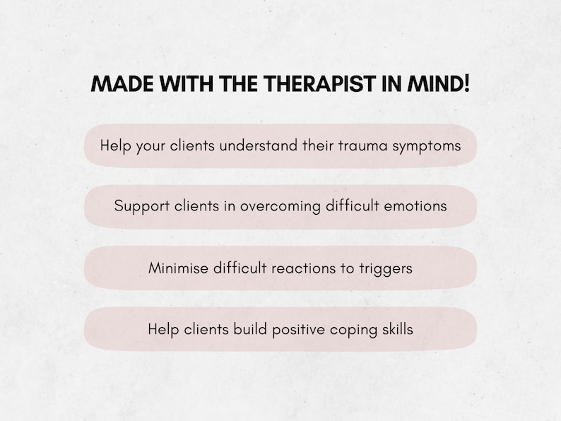 Trauma Worksheets Adult MEGA Bundle