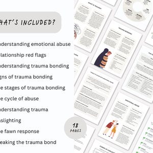 Emotional Abuse Therapy Worksheets for Understanding Cycle of Abuse