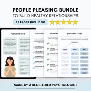People Pleasing & Boundary Setting Worksheets