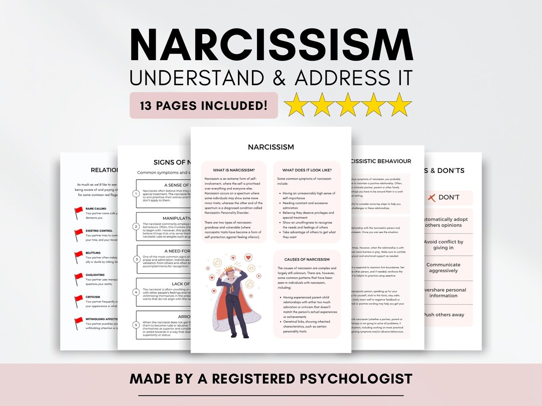 Npd Worksheets.pdf Narcissism Therapy Education Worksheets for Understanding Narcissistic ...