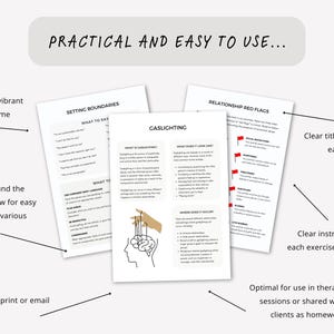 Emotional Abuse Therapy Worksheets for Understanding Cycle of Abuse