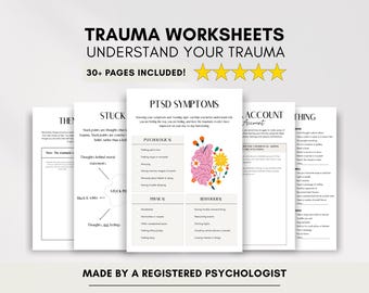 Trauma- en PTSS-werkbladen: activiteiten therapeut/counselor (digitale pdf-download)