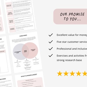 Wise Mind Therapy Handouts to Understand Three DBT Mind States