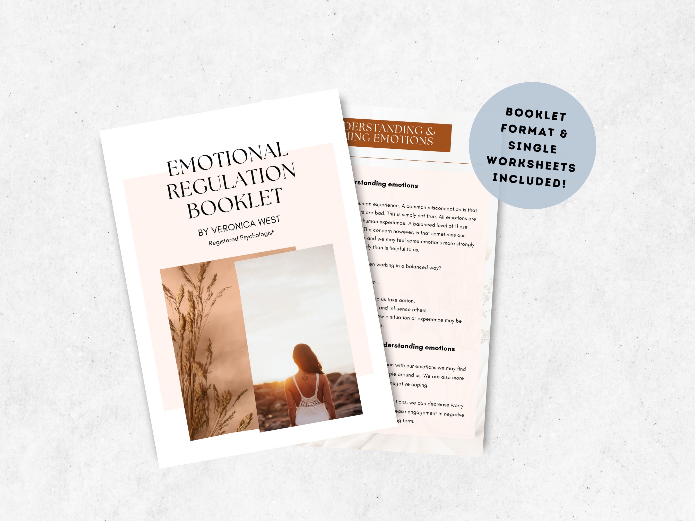 DBT Emotional Regulation Worksheets Bundle: Therapy Tools (PDF Digital ...