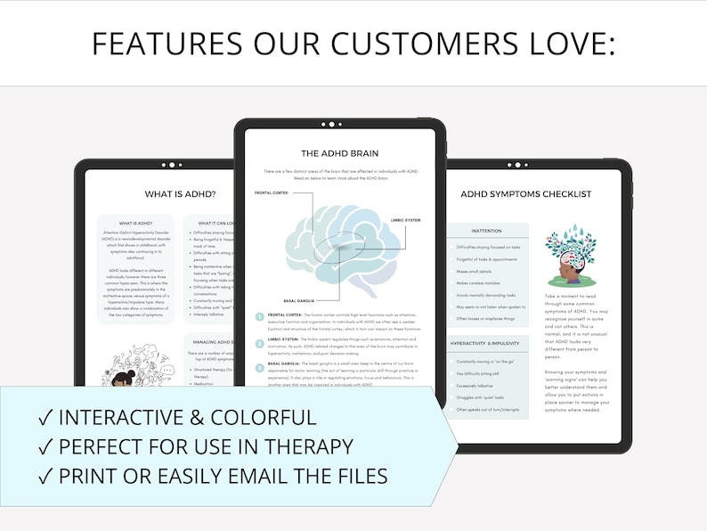 ADHD Worksheets Complete Bundle