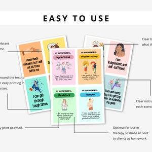 ADHD Superpower Cards for Kids: Confidence & Coping Skills (Printable)
