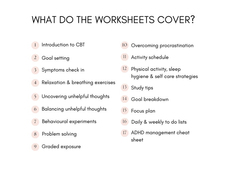 ADHD Worksheets Mega Bundle