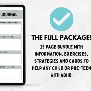 ADHD Coping Skills Worksheet Bundle for Kids (printable/fillable) - Etsy