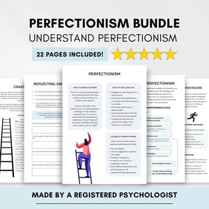 Perfectionism Worksheet Bundle