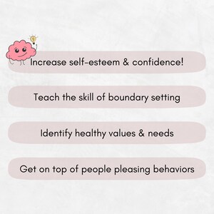 Self-Esteem Worksheets: Confidence Building Workbook (Digital Download)
