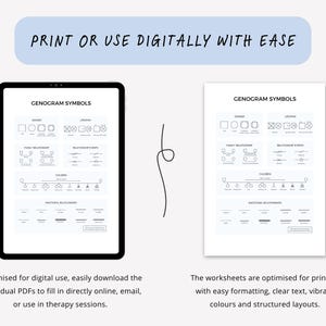 Genogram Toolkit Family Genogram Template Toolkit: Therapy Worksheets (PDF Digital ...