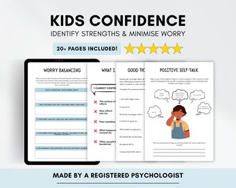 子どもの自信を育てるワークシート：自尊心とポジティブなコミュニケーション（印刷可能/記入可能なPDF）