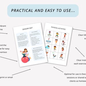 Sensory Diet Therapy Toolbox with Visual Schedules