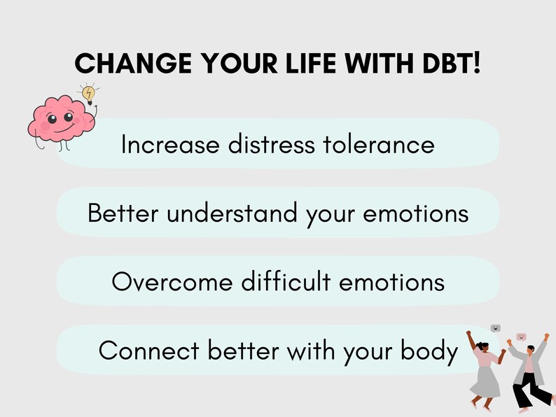 DBT Distress Tolerance Worksheets Bundle for Mental Health (PDF Digital ...