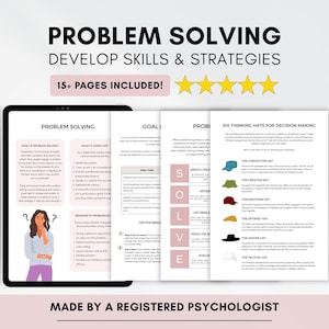 Werkbladen probleemoplossende vaardigheden: coping, herkaderen, doelen stellen (afdrukbaar en invulbaar)